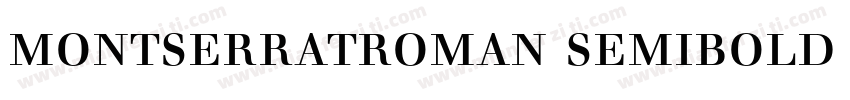 montserratroman semibold 字体下载字体转换